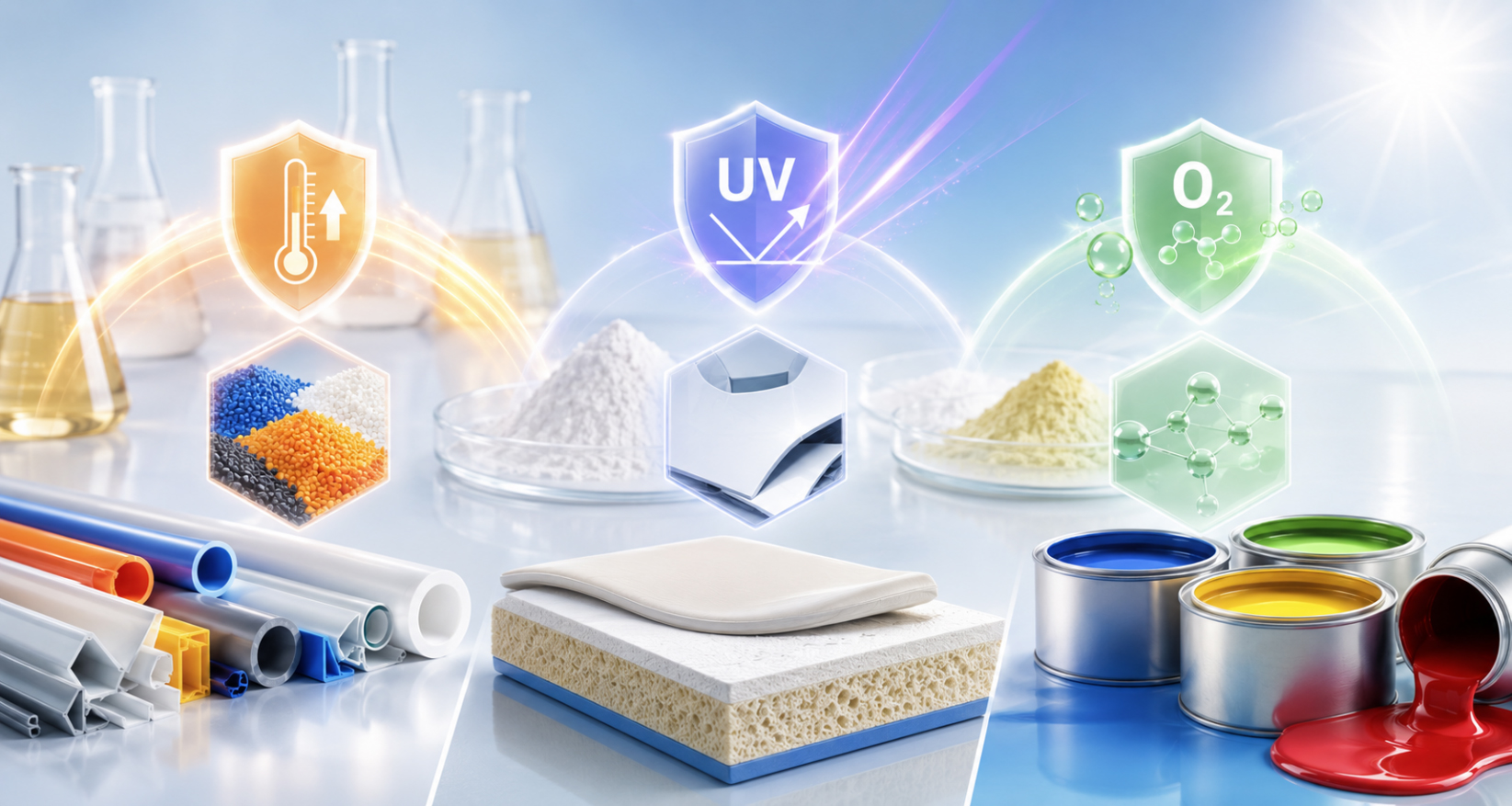 Antioxidants and UV stabilizers from Hangzhou Sunglow Chemical